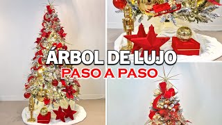 CÓMO DECORAR el ÁRBOL de NAVIDAD EN 2024 como un PROFESIONAL ÁRBOL TRADICIONAL [upl. by Ailat]