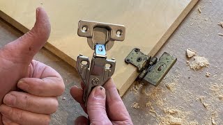 Upgrading a kitchen cabinets to self closing hinges [upl. by Eniluqaj437]