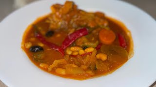 Loubia  haricot blanc aux légumes 🇹🇳 لوبي بل ملح [upl. by Nate]