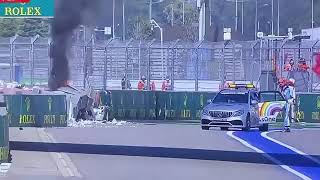 Ghiotto amp Aitken  Crash  F2  Russian Gp [upl. by Einneg375]