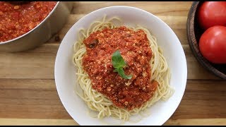 Vegan Spaghetti Sauce  The Buddhist Chef [upl. by Ruffina63]