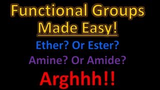 Organic Chemistry Functional Groups Made Easy and Memorizable [upl. by Hayyikaz862]