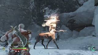 God of War Ragnarok Shores of Nine Oarsmen Nornir Chest Area Defeat Stalker [upl. by Ihsakat]