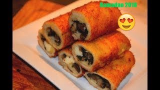 Roulé de Pain de Mie au Fromage Astuce en Cuisine pour Ramadan 2018 [upl. by Anaeli]