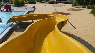 offene FreibadRutsche  Outdoor water slide  Linus Lingen Ems [upl. by Diannne754]