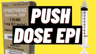 How to make Push Dose Epi NYC REMAC EPINEPHRINE PUSH DOSE PRESSOR [upl. by Carthy]