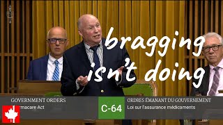 Bragging is not doing Pharmacare amp dental care plan are another example of Liberals empty promises [upl. by Aciraj12]