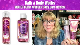 Bath amp Body Works WINTER BERRY WONDER Body Care Review [upl. by Ellinger522]