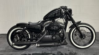 Harley Davidson Sportster 1200 Nightster Bobber Penzl Klappenauspuff [upl. by Bashemeth]