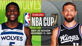 Minnesota Timberwolves vs Sacramento Kings Full Game Highlights  Nov 15 2024  202425 NBA Season [upl. by Ahsemed]