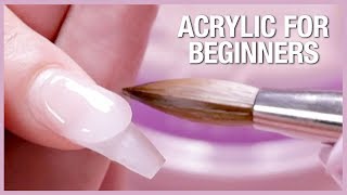 💅🏼Acrylic Nail Tutorial  How To Apply Acrylic For Beginners 🎉📚 [upl. by Elocel167]