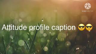 Best profile caption 2021 attitude profile caption for new year [upl. by Correy]