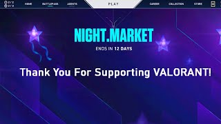 NIGHT MARKET GLITCH 2021  VALORANT [upl. by Katlin739]