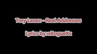 Tory Lanez  Real Addresses Lyrics on Screen [upl. by Strain]