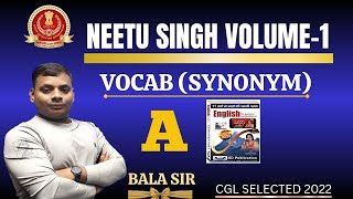 Important Vocab Words Neetu Singh Volume 1   By bala sir CGL SELECTED 2022 [upl. by Lorilee332]