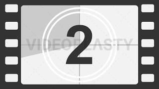 Hollywood Movie Countdown Timer Stock Animation MOV amp GIF [upl. by Carman]