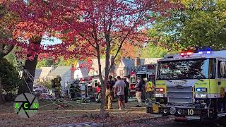 Firefighters quickly knock attic fire on Valhalla Way in Verona [upl. by Anar727]