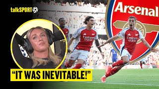 quotIM GUTTED 😠 Spurs Fan Abbi Summers REACTS To Arsenals LATE WINNER Against Leicester 👀 [upl. by Einon968]