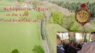 Welshpool to Sylfaen  in the cab and from the air [upl. by Narual316]