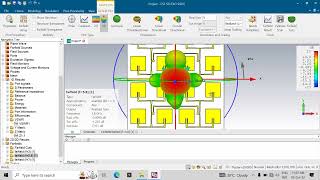 Design amp Simulation 4 x 4 Array Antenna  Advance Course Sample  58 GHz Band [upl. by Milde]