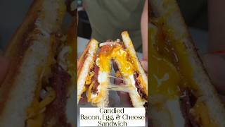 CANDIED BACON EGG AND CHEESE SANDWICH 🥓🥪 Shorts [upl. by Sharpe]