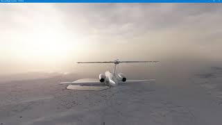 MSFS Cessna Citation CJ4 Landing Challenge at KRTS Reno Stead 16R Reno [upl. by Ahsia]