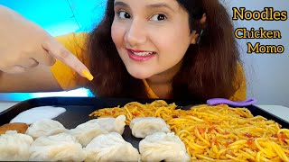 Eating Spicy Noodles  Chicken Momo 🌶🔥 EATING SHOW MUKBANG VIDEO [upl. by Gilli]