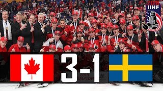 Canada vs Sweden  2018 WJC GOLD MEDAL GAME  Highlights  Jan 5 2018 [upl. by Yttiy]