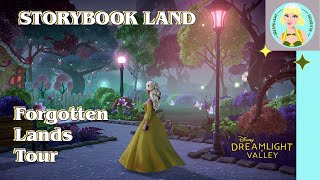 Fairy Tale Storybook Land Tour of the Forgotten Lands Disney Dreamlight Valley [upl. by Bergman782]