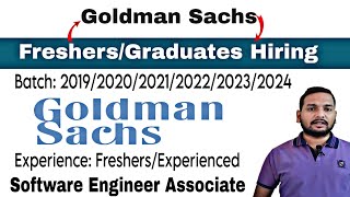 Goldman Sachs Latest Hiring  Direct Test  Urgent Hiring  Off Campus Drive  Freshers Recruitment [upl. by Desmund636]