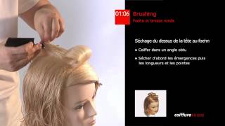 6 Brushing au foehn et brosse ronde [upl. by Nurse]