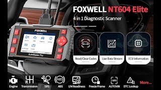 Foxwell NT604 EliteFOURSYSTEM SCANNER [upl. by Bergman]