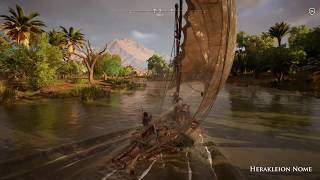 Assassins Creed Origins Royal Flora Papyri Puzzle Location Herakleion Nome [upl. by Saref]