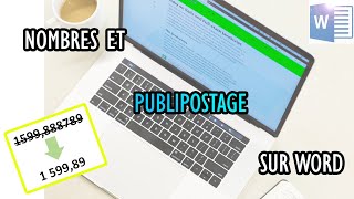 Comment mettre en forme les nombres dans un publipostage Word [upl. by Merril]