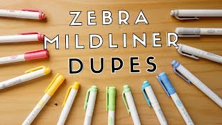 Zebra Mildliner Dupes More Affordable Alternatives [upl. by Leunam]