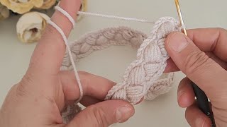 Great Very easy crochet headband belt bag handleOnline lesson lets knit together🫶 [upl. by Kilbride]