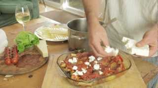 a delicious vegetarian lasagne with roasted vegetables and feta cheesemov [upl. by Drofnil]