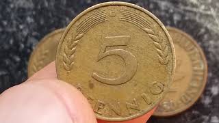 5 PFENNIG 1950 DEUTSCHLAND ValueWorth On Description Section Under the video [upl. by Auoh]