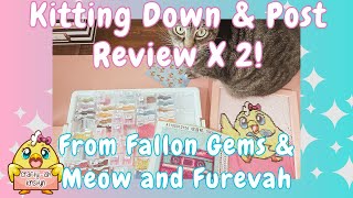 Diamond Painting Post Review And Kit Down X 2  Fallon Gems and Meow and Furevah [upl. by Adnirak]