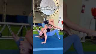 Rate this CONTORTION move with SOFIE DOSSI  shorts flexibility [upl. by Elleinnod798]