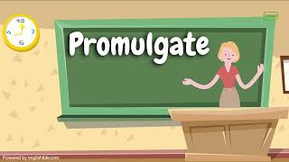 How to Pronounce Promulgate  Promulgate Pronunciation [upl. by Nalahs]