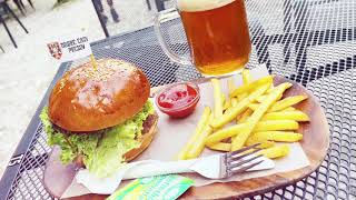 Dobré Časy Prešov  Burger a pivo [upl. by Hpeosj]