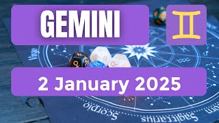 Gemini horoscope  Gemini Horoscope for Today 2 January 2025 [upl. by Burner]