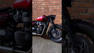 Caferacer Triumph Bonneville Bobber triumph bobber triumphmotorcycles custom caferacer bike [upl. by Ias]