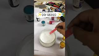 DIY Gesso  gesso at home  gesso recipe  gesso homemade  gesso uses shorts [upl. by Krasnoff273]