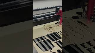 Redsail laser cutting machine MDF card laser cutting [upl. by Maisie926]