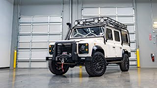 Fully RESTORED 1995 Land Rover DEFENDER 110 with R28 Cummins Diesel Engine ECD Automotive Design [upl. by Kurzawa]