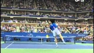 USO 2005 Agassi serve slow [upl. by Norbel878]