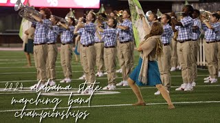 Alabama State Marching Band Championships  Color Guard Vlogs  Competition 2024 [upl. by Ynomrah544]