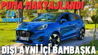 FORD PUMA Makyajlı Kasa ST Line İnceleme  10 Ecoboost Motor Performansı Diye Bişey VAR [upl. by Renckens]